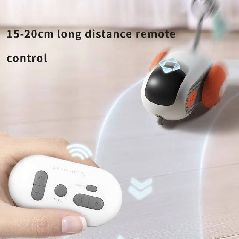 Remote Controlled TurboTail Mouse Interactive Cat Teaser Toy - With 2 Speed Modes