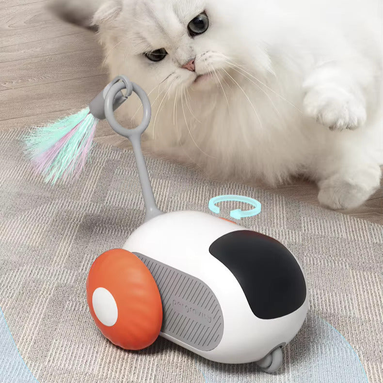 Remote Controlled TurboTail Mouse Interactive Cat Teaser Toy - With 2 Speed Modes