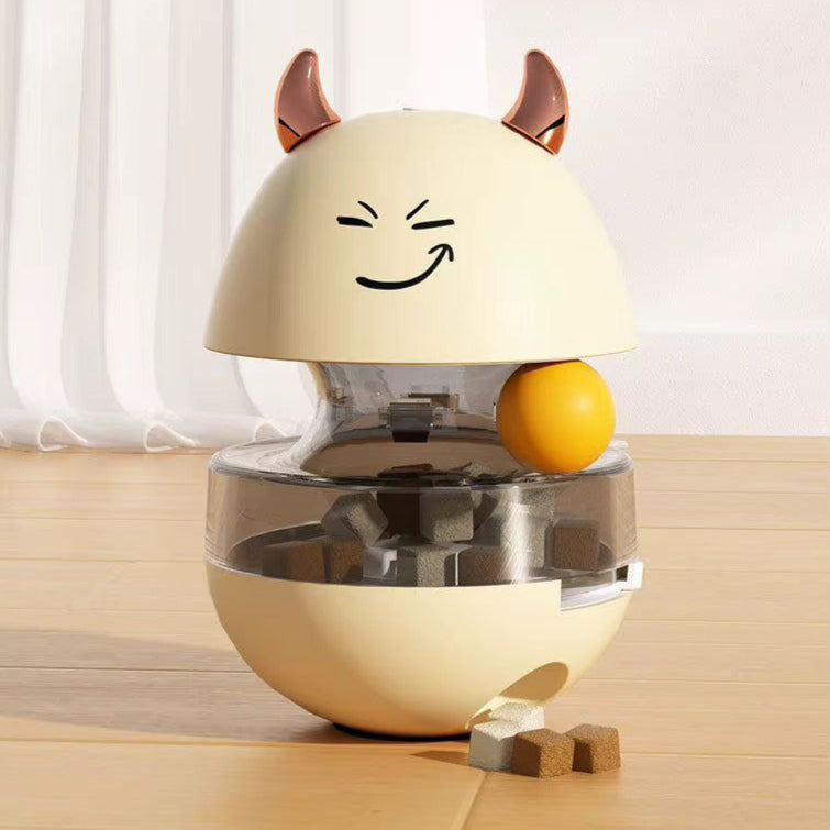 Interactive Self Balancing Cat Toy - Rabbit Shape with Ball