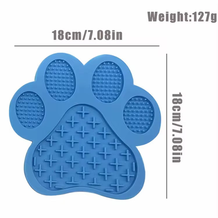 Paw-Shaped Silicone Licking Mat for Dogs & Cats