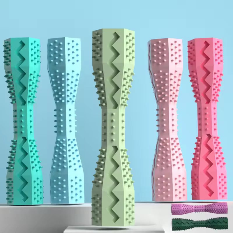 Dog Chew Toothbrush Stick – Soft Rubber Dental Toy for Healthy Teeth & Gums