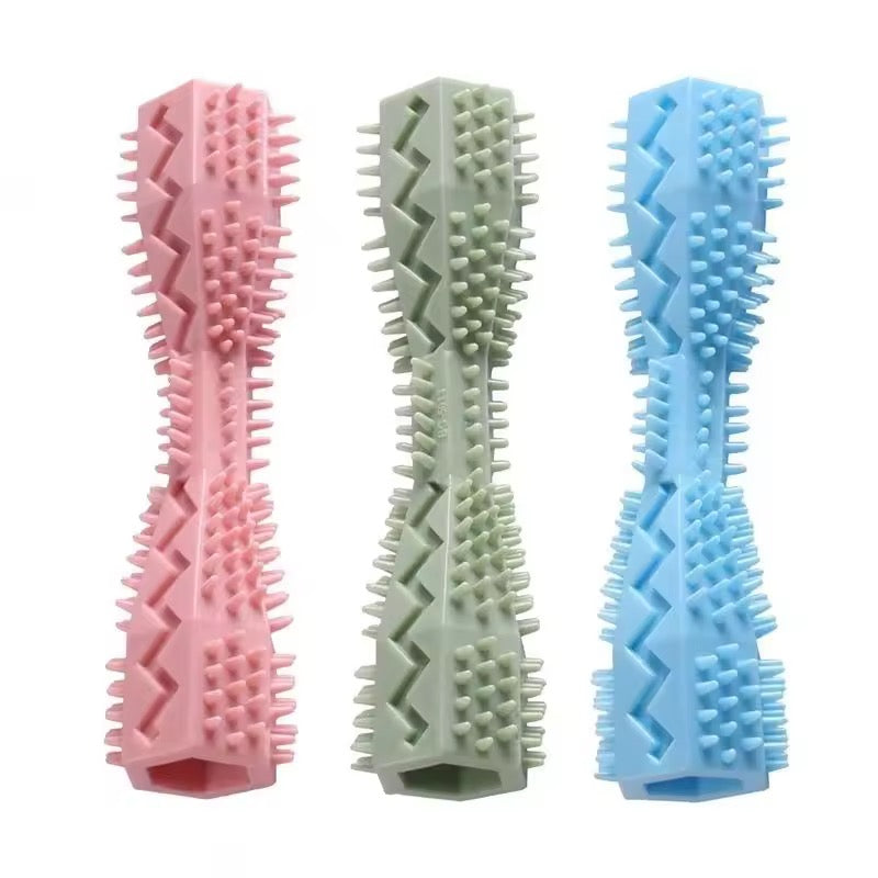 Dog Chew Toothbrush Stick – Soft Rubber Dental Toy for Healthy Teeth & Gums