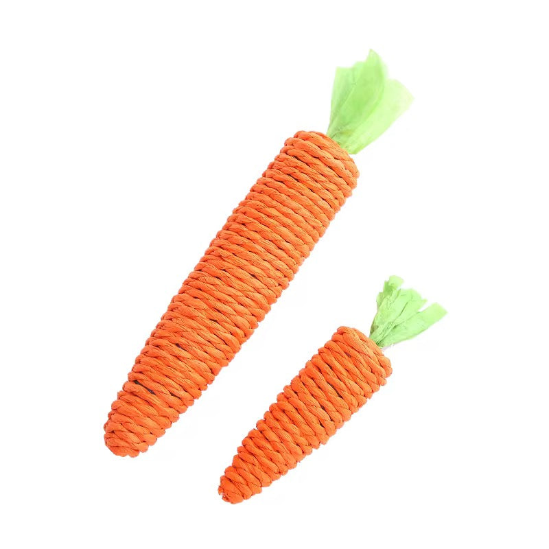 Natural Sisal Carrot Cat Chew Toy