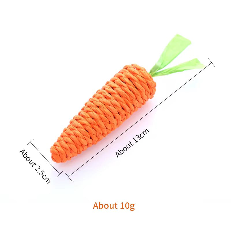 Natural Sisal Carrot Cat Chew Toy