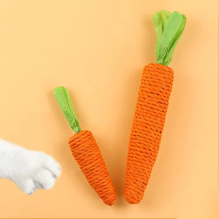 Natural Sisal Carrot Cat Chew Toy