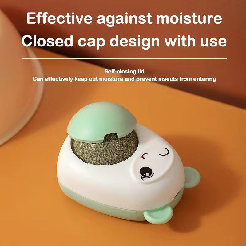 Rotating Catnip Lick Ball – Natural Cat Treat & Playtime Delight