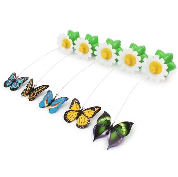 Electric Rotating Butterfly Toy For Cats