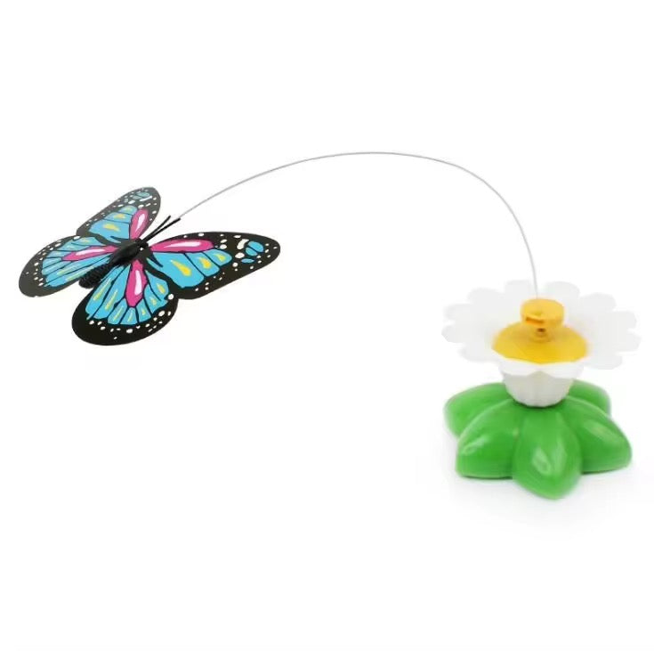 Electric Rotating Butterfly Toy For Cats