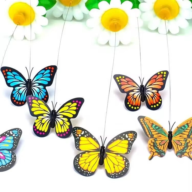 Electric Rotating Butterfly Toy For Cats