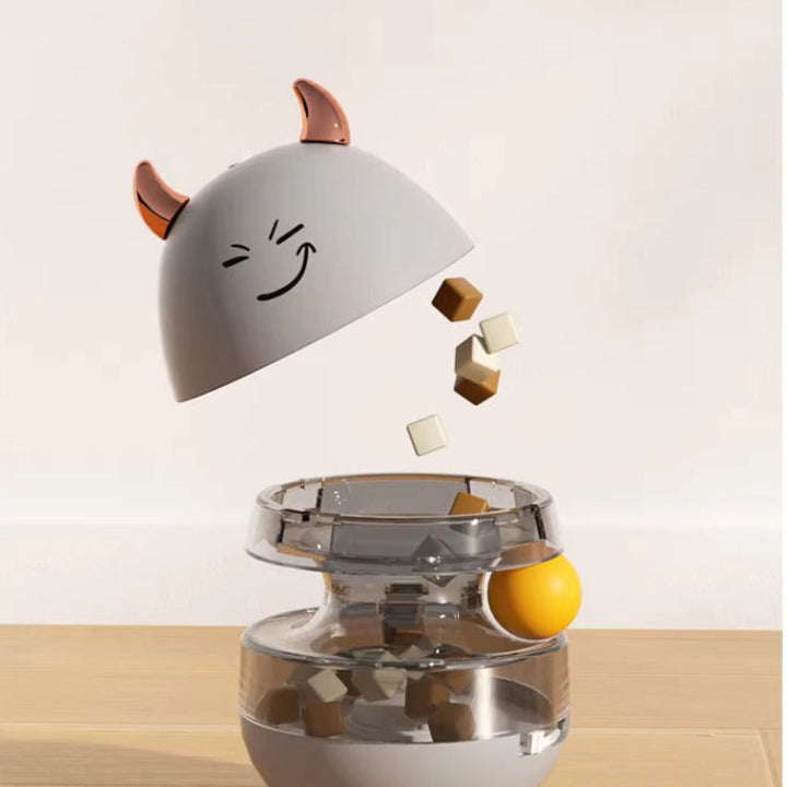 Interactive Self Balancing Cat Toy  - Rabbit Shape with Ball