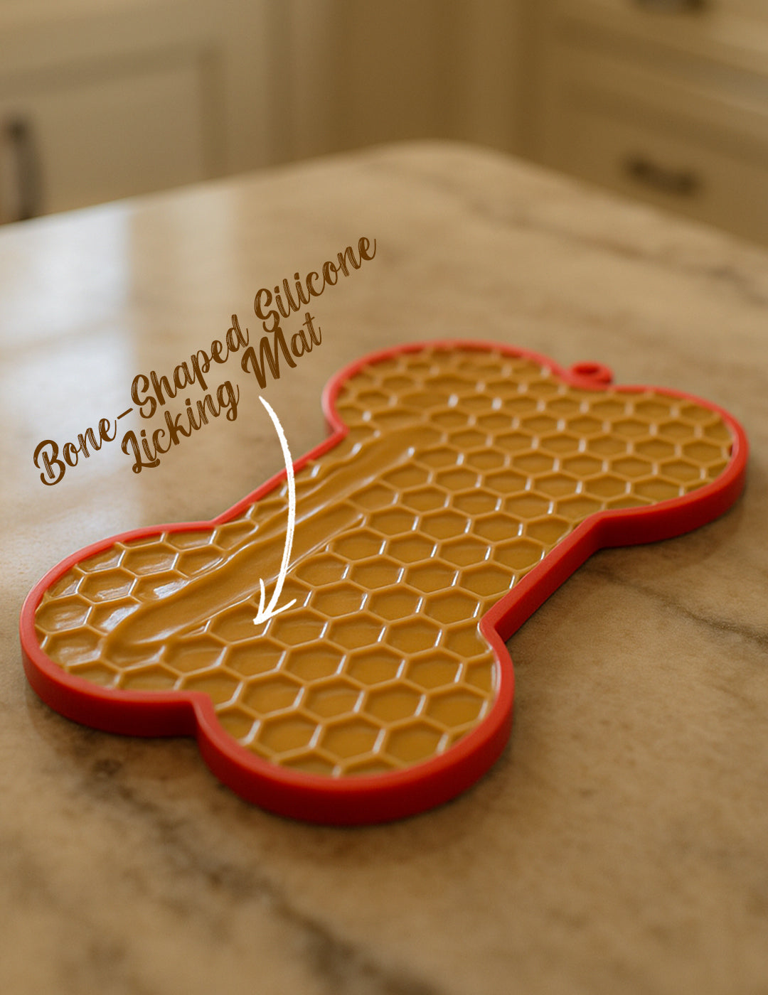 Bone-Shaped Silicone Licking Mat for Dogs & Cats