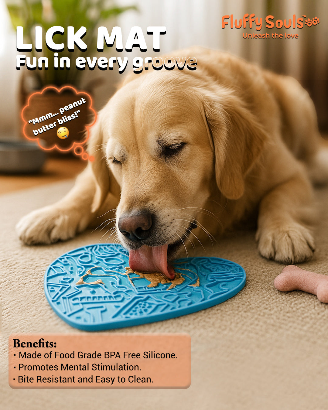 Heart-Shaped Silicone Licking Mat for Dogs & Cats