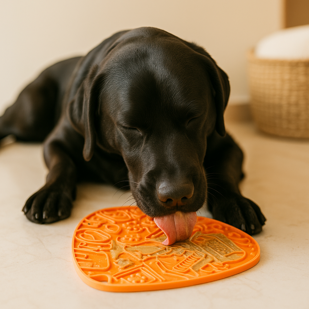 Heart-Shaped Silicone Licking Mat for Dogs & Cats