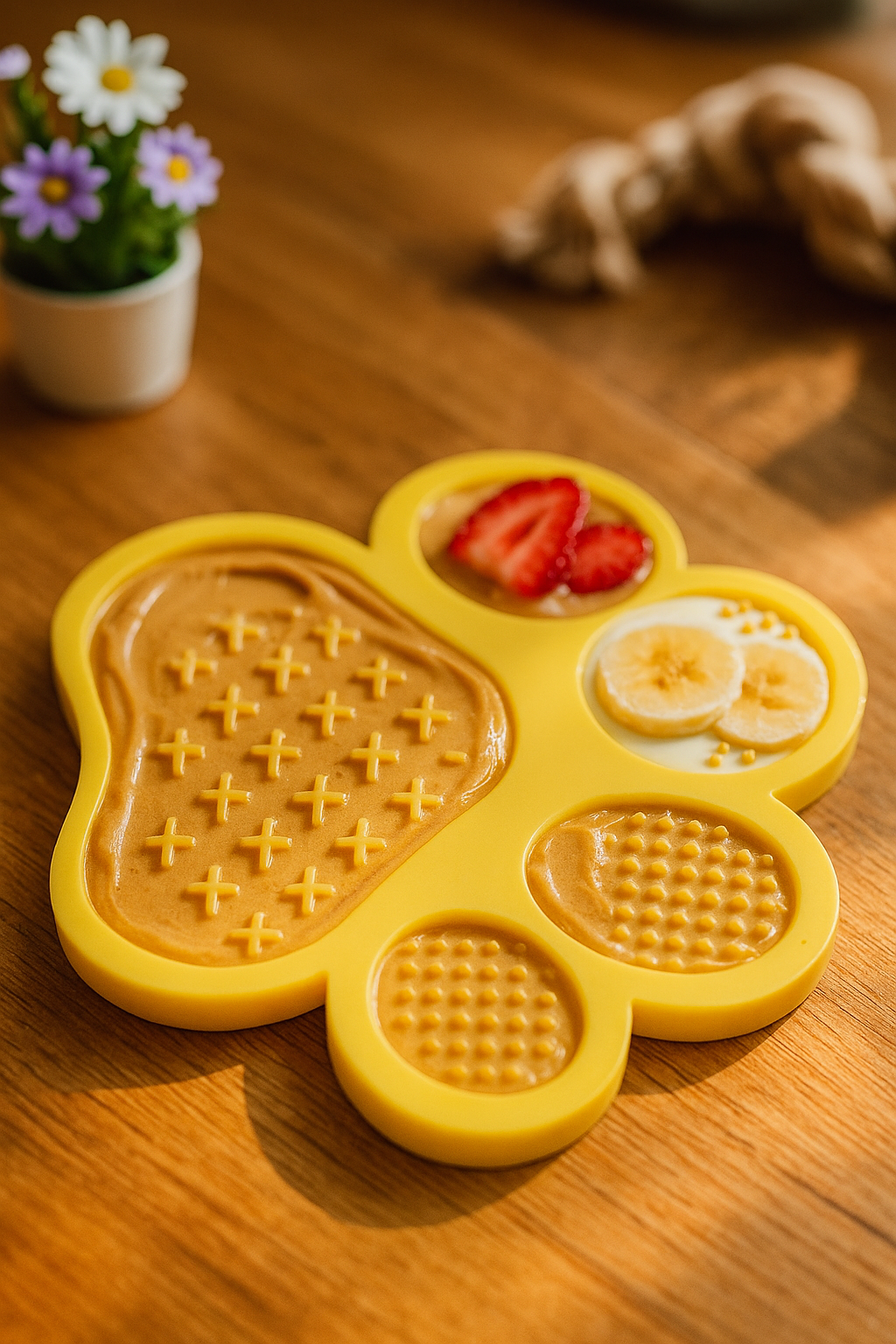 Paw-Shaped Silicone Licking Mat for Dogs & Cats