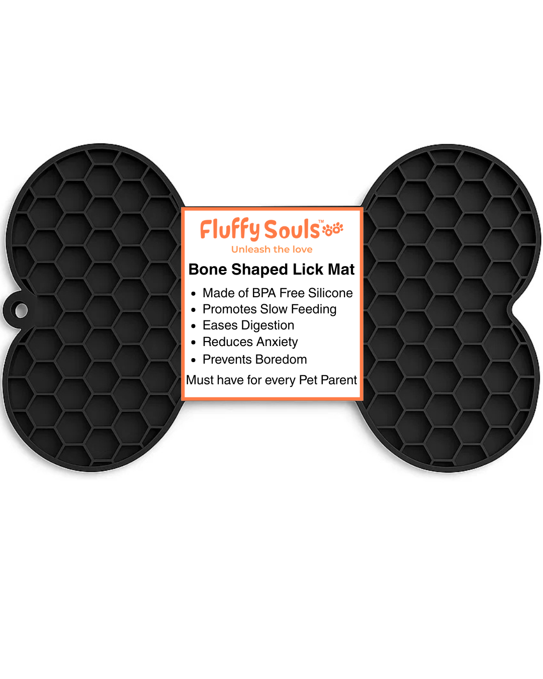Bone-Shaped Silicone Licking Mat for Dogs & Cats