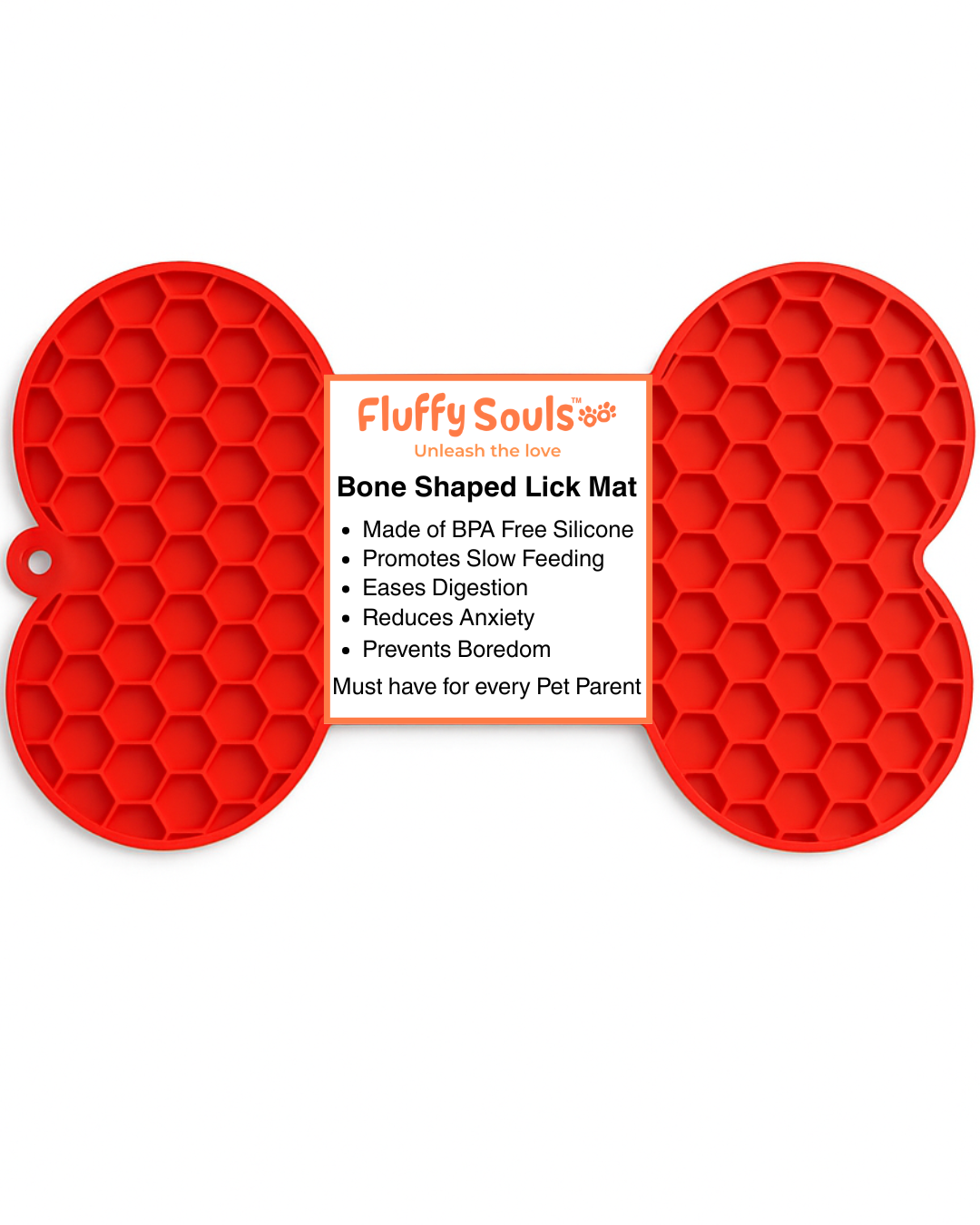 Bone-Shaped Silicone Licking Mat for Dogs & Cats
