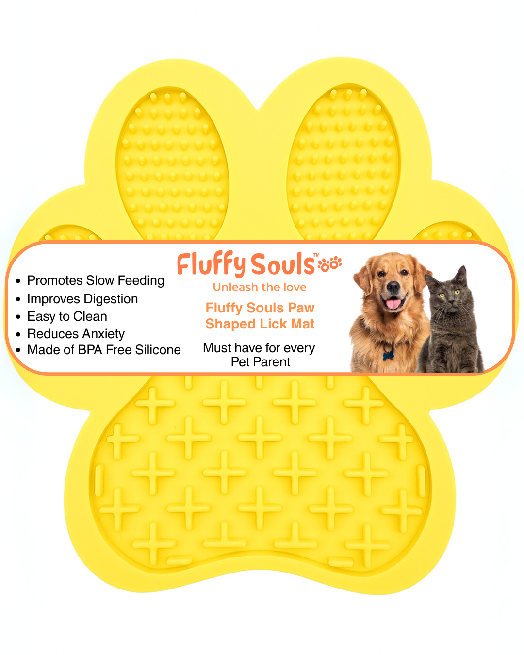Paw-Shaped Silicone Licking Mat for Dogs & Cats