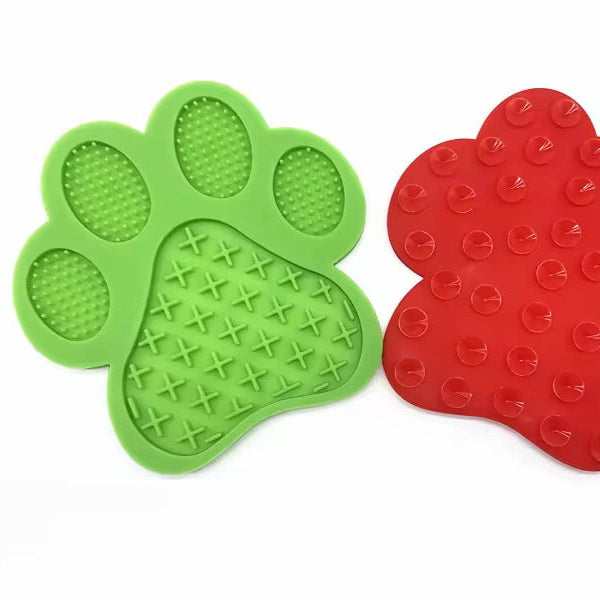 Paw-Shaped Silicone Licking Mat for Dogs & Cats