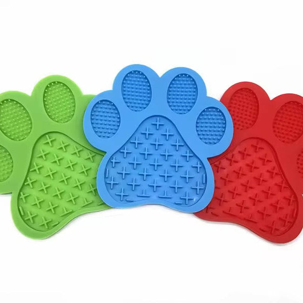 Paw-Shaped Silicone Licking Mat for Dogs & Cats